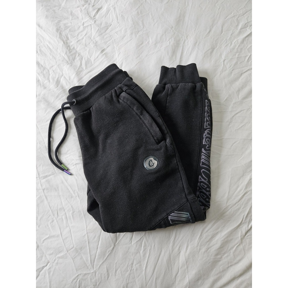Cookie Sweatpant Joggers Size Small Three Zipper‎ Pockets Black